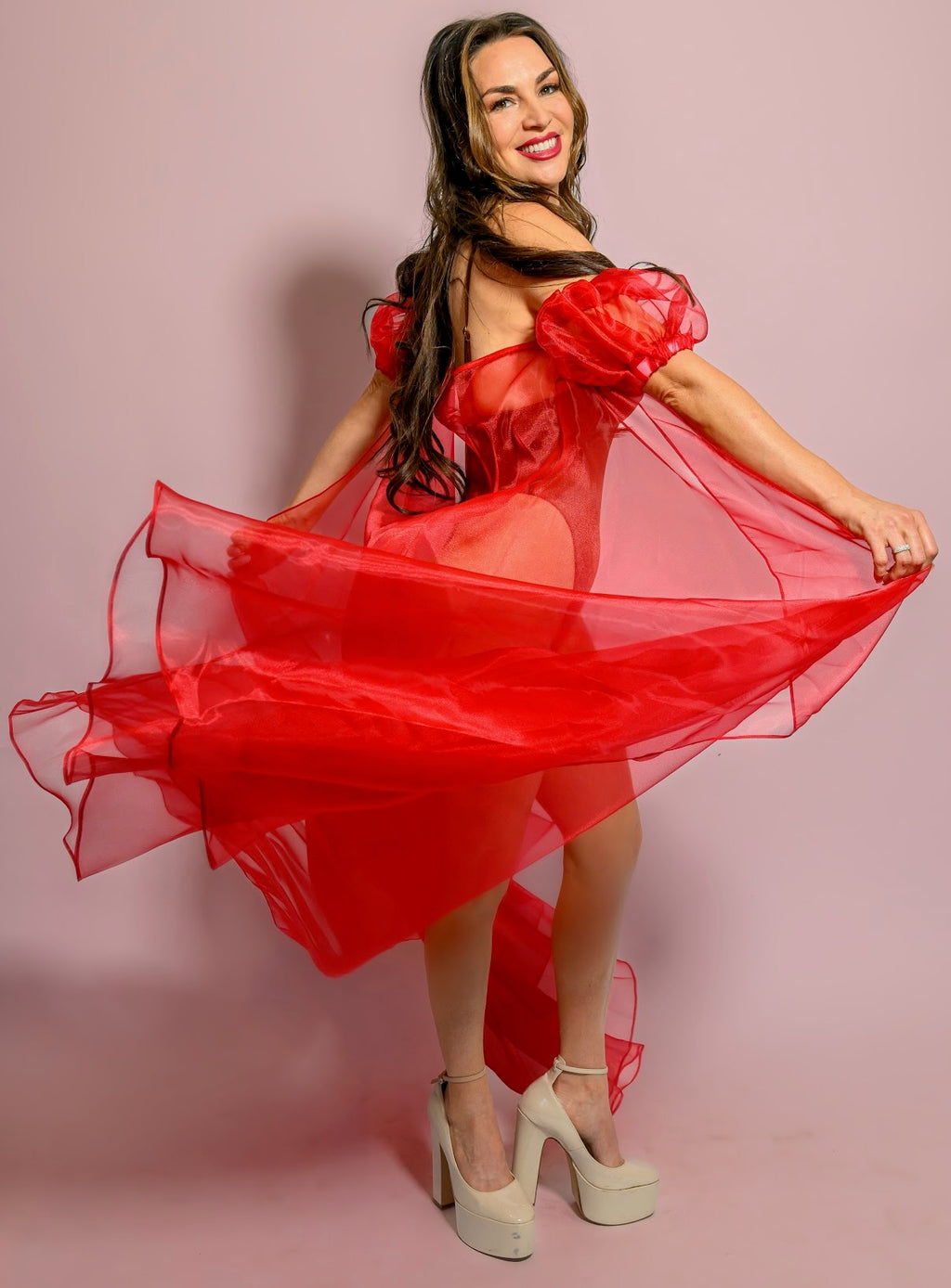 Scarlet Siren Swim Cape
